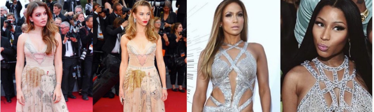 Ciki vagy nem? Ugyanolyan ruhát viselte két híresség Cannes-ban